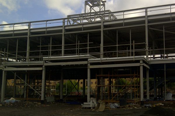 CRGP Gurdwara steelwork progress